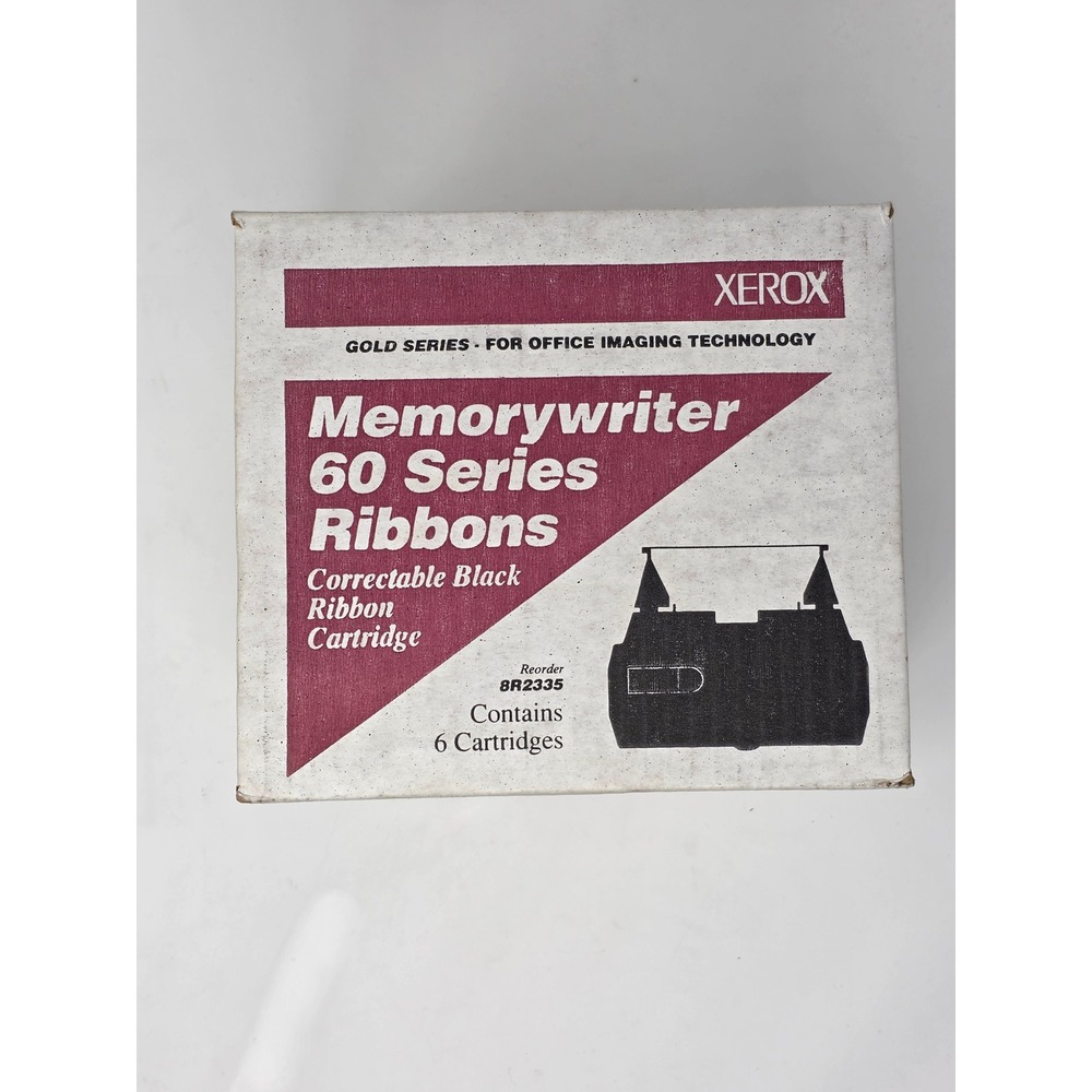Xerox Memorywriter 60 Series Ribbons 6 Pack Correctable Black 8R2335 Typewriter